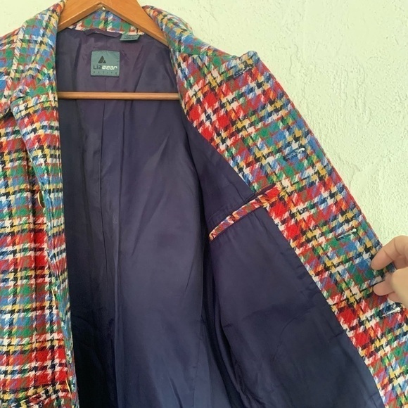 Wool houndstooth holiday structured blazer petite - Picture 10 of 13